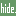 hide