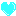 ハート　水色