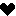 ハート　黒