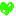 ハート：緑