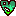 ハート　緑
