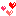 ハート×３