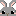 うさぎ　グレー