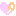 ピンクオレンジハート