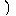 ）