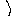 ）