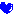 ぷっくりハート  青