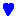 ハート（青